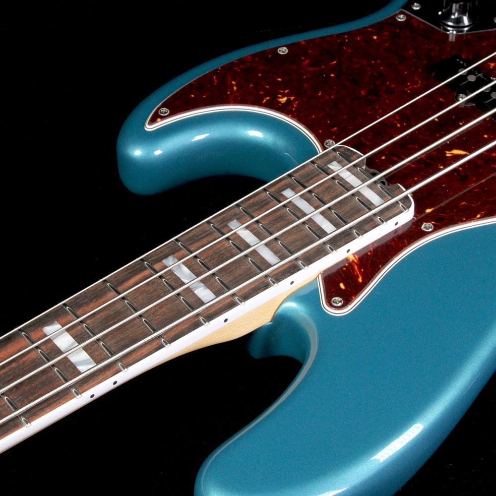 Fender American Elite Jazz Bass Electric Bass Guitar Ocean Turquoise — 5