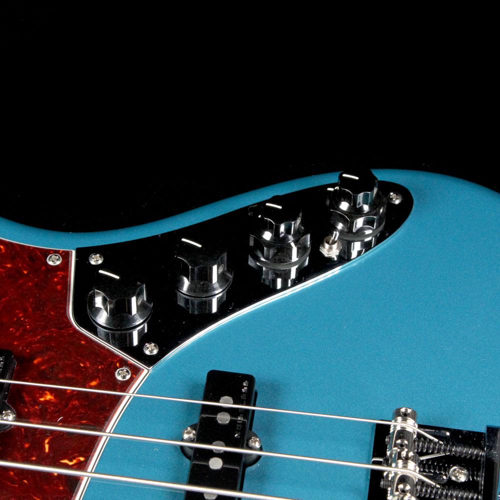 Fender American Elite Jazz Bass Electric Bass Guitar Ocean Turquoise — 6