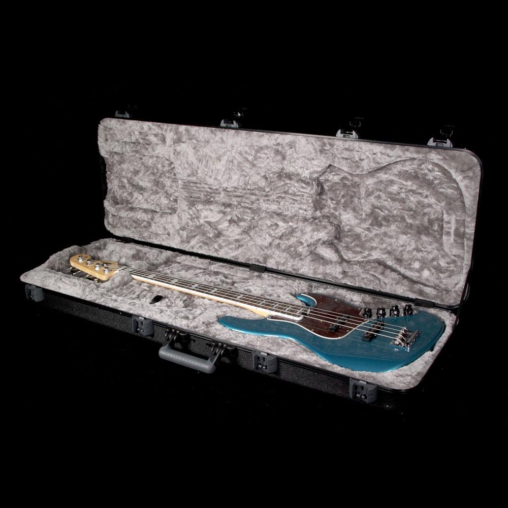 Fender American Elite Jazz Bass Electric Bass Guitar Ocean Turquoise — 7
