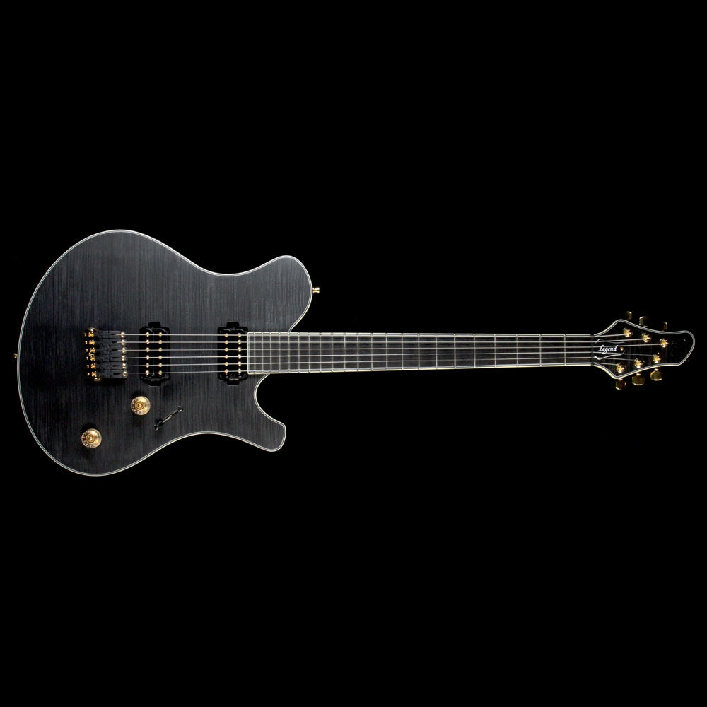 Used Mayones Legend 6 F22 Electric Guitar Transparent Black — 2