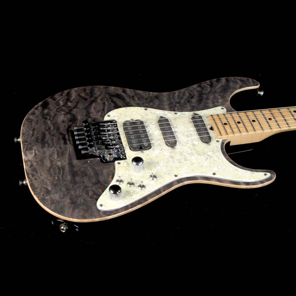 Used 1998 Tom Anderson Drop Top Classic Electric Guitar Transparent Black — 5