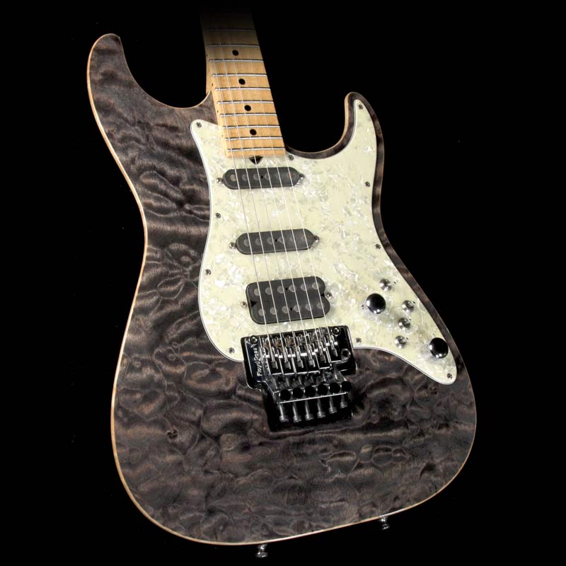 Used 1998 Tom Anderson Drop Top Classic Electric Guitar Transparent Black — 1
