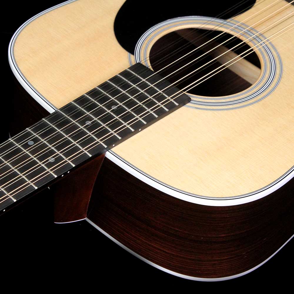 Martin D12-28 12-String Dreadnought Acoustic Guitar Natural — 4