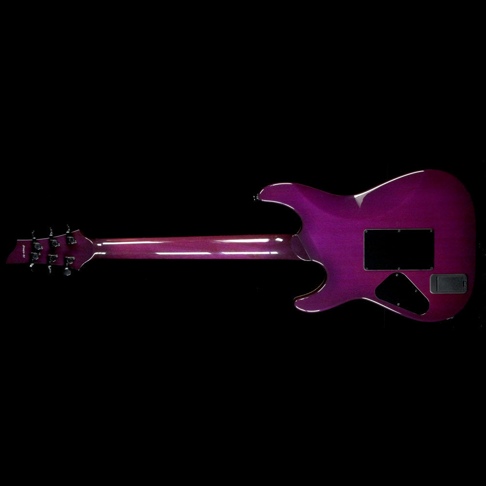 Used 2013 Schecter USA Hollywood Classic Electric Guitar Black Violet — 3