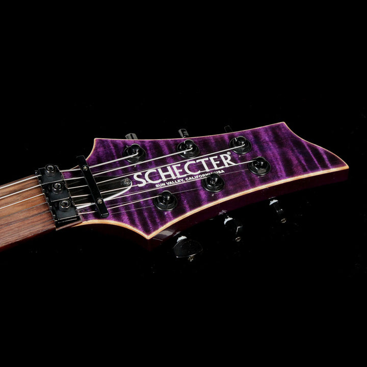 Used 2013 Schecter USA Hollywood Classic Electric Guitar Black Violet