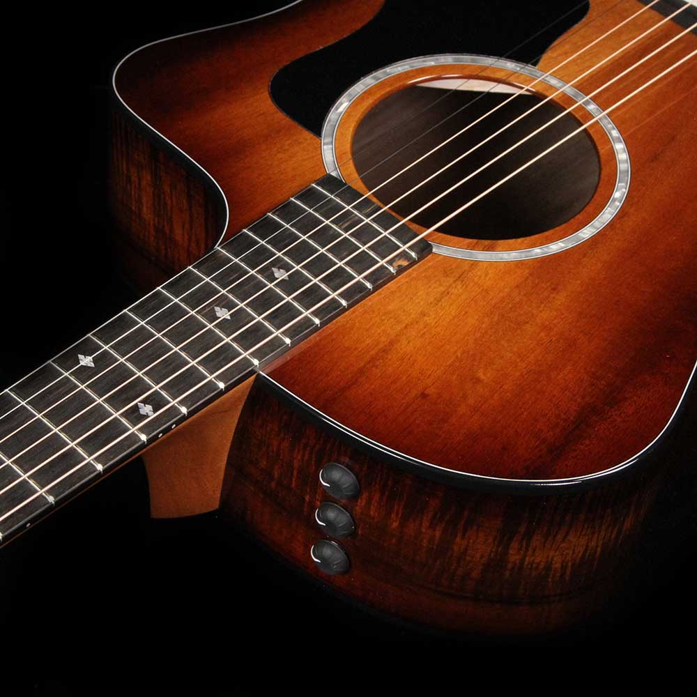 Taylor 224ce-K DLX Koa Grand Auditorium Acoustic-Electric Guitar Shaded Edgeburst — 4