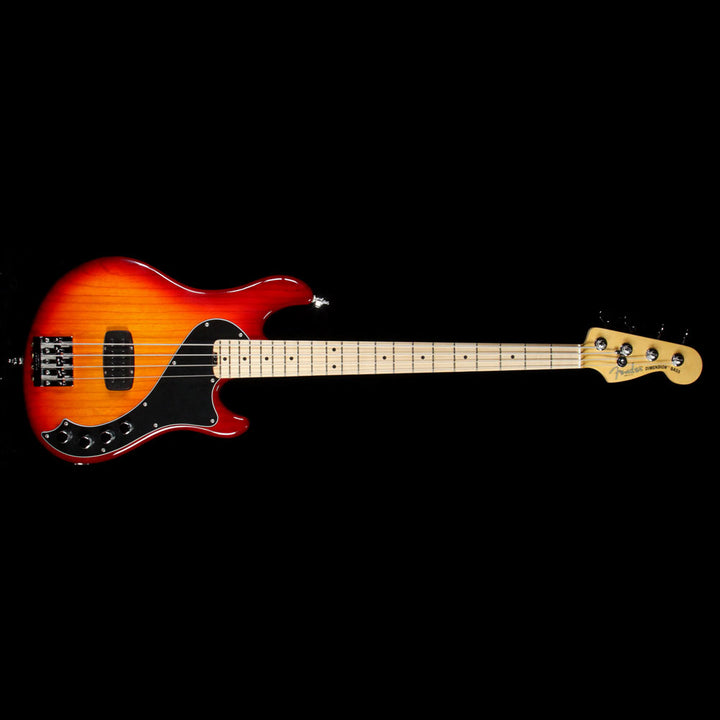 Used Fender USA Dimension Bass IV Electric Bass Guitar Aged Cherry Burst