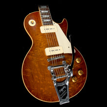 Used 2016 Gibson Custom Shop Music Zoo Exclusive Roasted Standard Historic 1956 Les Paul Reissue Electric Guitar Sunrise Tea Burst