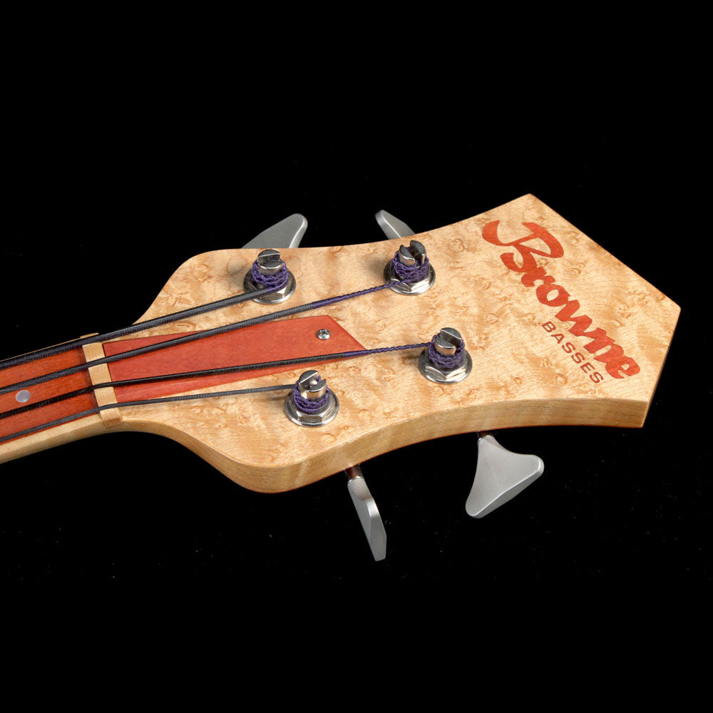 Mike Browne Design Gnome Fretless 4 Electric Bass Natural 2009 — 4