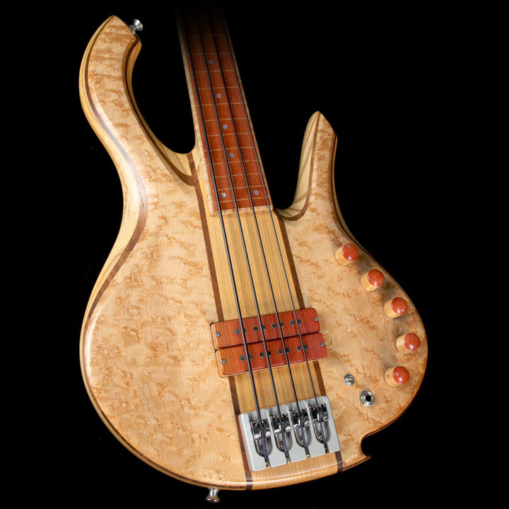 Mike Browne Design Gnome Fretless 4 Electric Bass Natural 2009