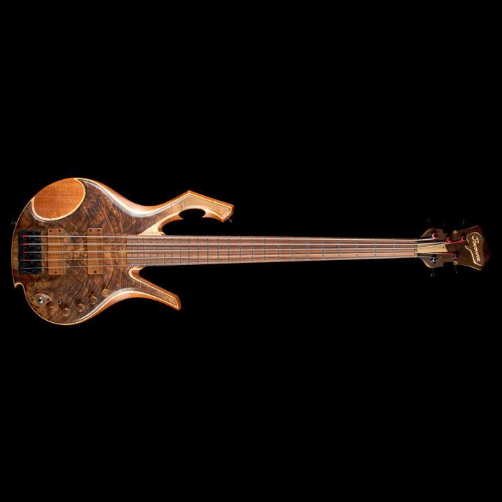 Used 2012 Mike Browne Design Milo 5 Fretted 5 String Electric Bass Guitar Natural