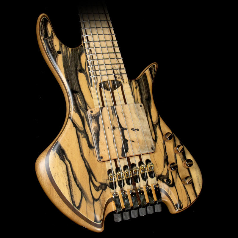 Used Daniel Fernandez Headless DF6 6-String Electric Bass Natural Pale Moon Ebony Top — 1