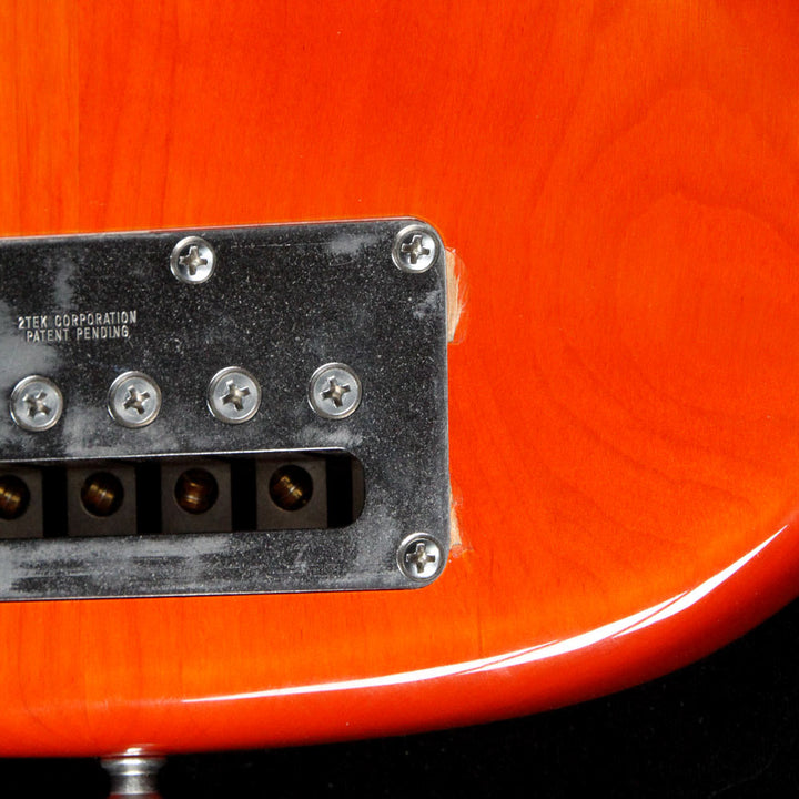 Used 1996 Modulus Quantum Turbo Sweet Spot Q6 Electric Bass Guitar Orange Crush