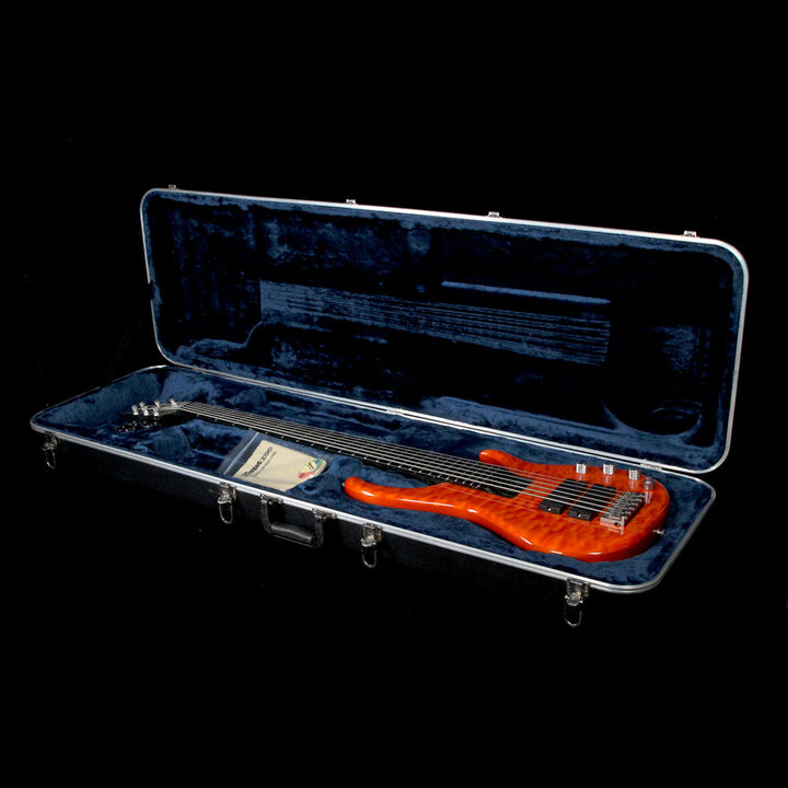 Used 1996 Modulus Quantum Turbo Sweet Spot Q6 Electric Bass Guitar Orange Crush