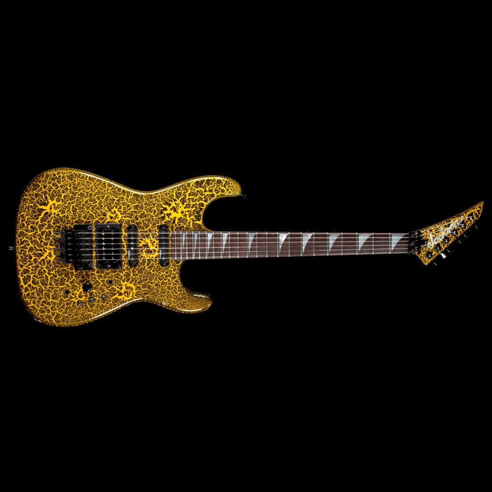 Used 1986 Jackson San Dimas Electric Guitar Yellow Crackle — 2