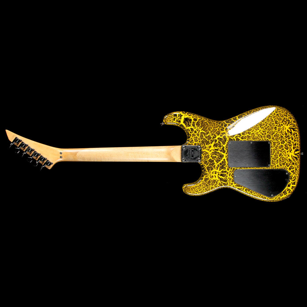 Used 1986 Jackson San Dimas Electric Guitar Yellow Crackle — 3