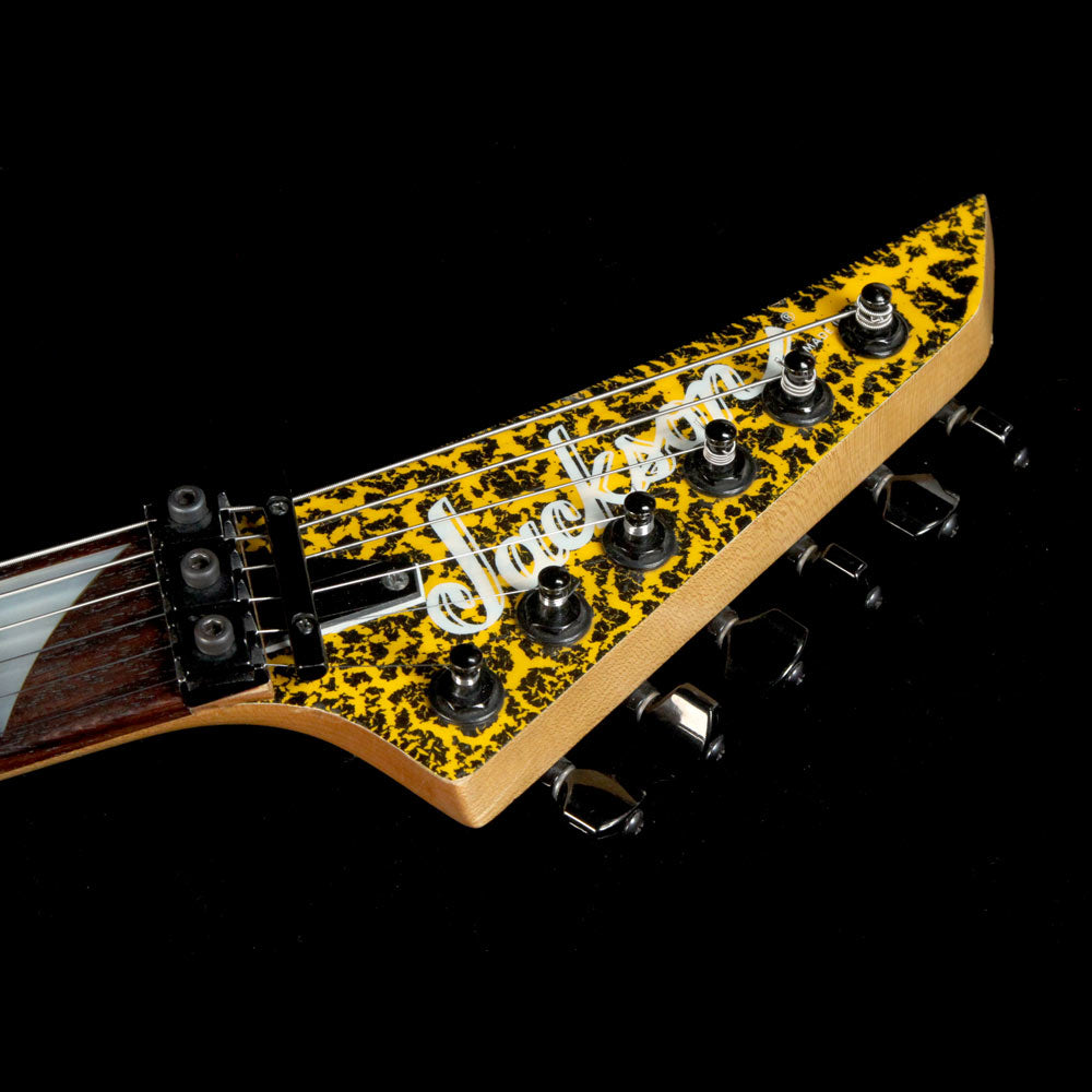 Used 1986 Jackson San Dimas Electric Guitar Yellow Crackle — 4