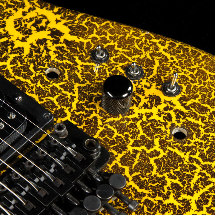 Used 1986 Jackson San Dimas Electric Guitar Yellow Crackle