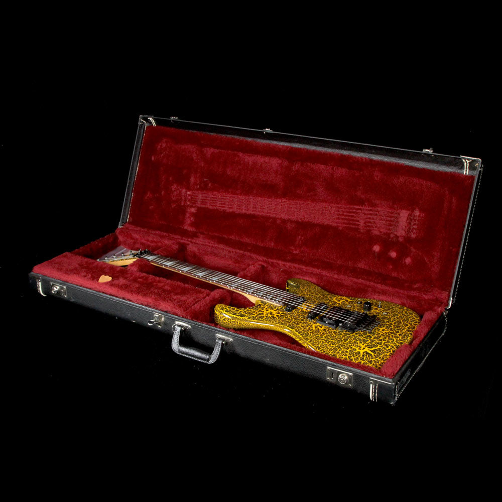 Used 1986 Jackson San Dimas Electric Guitar Yellow Crackle — 7