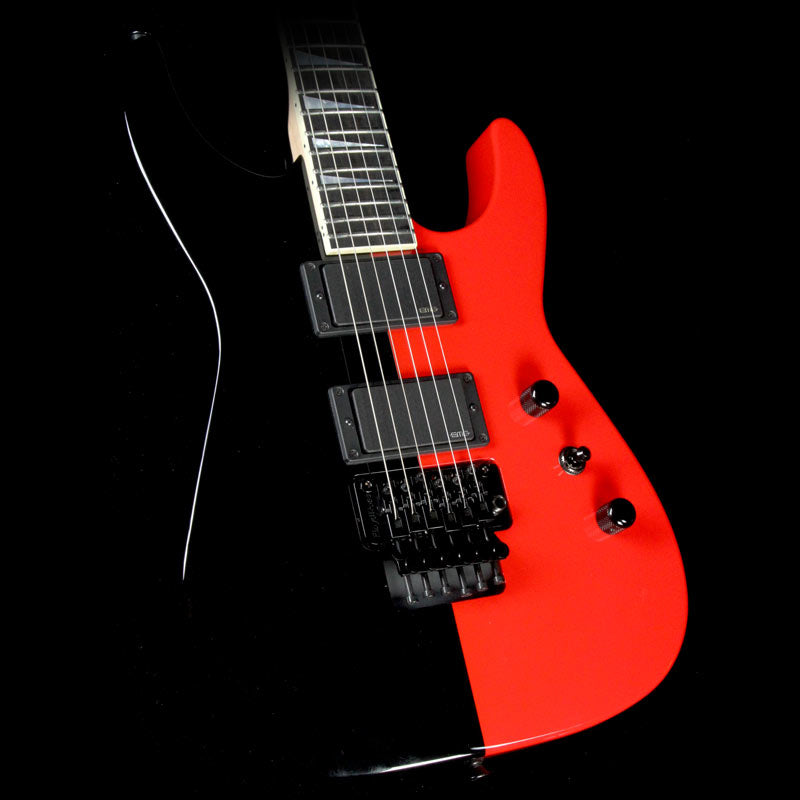 Used 2017 Jackson Custom Shop DK1 Dinky Electric Guitar Black and Red — 1