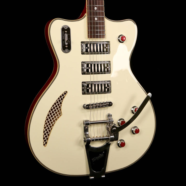 Eastwood Bill Nelson Astrolux Cadet DLX-B Vintage Cream and Ruby Red