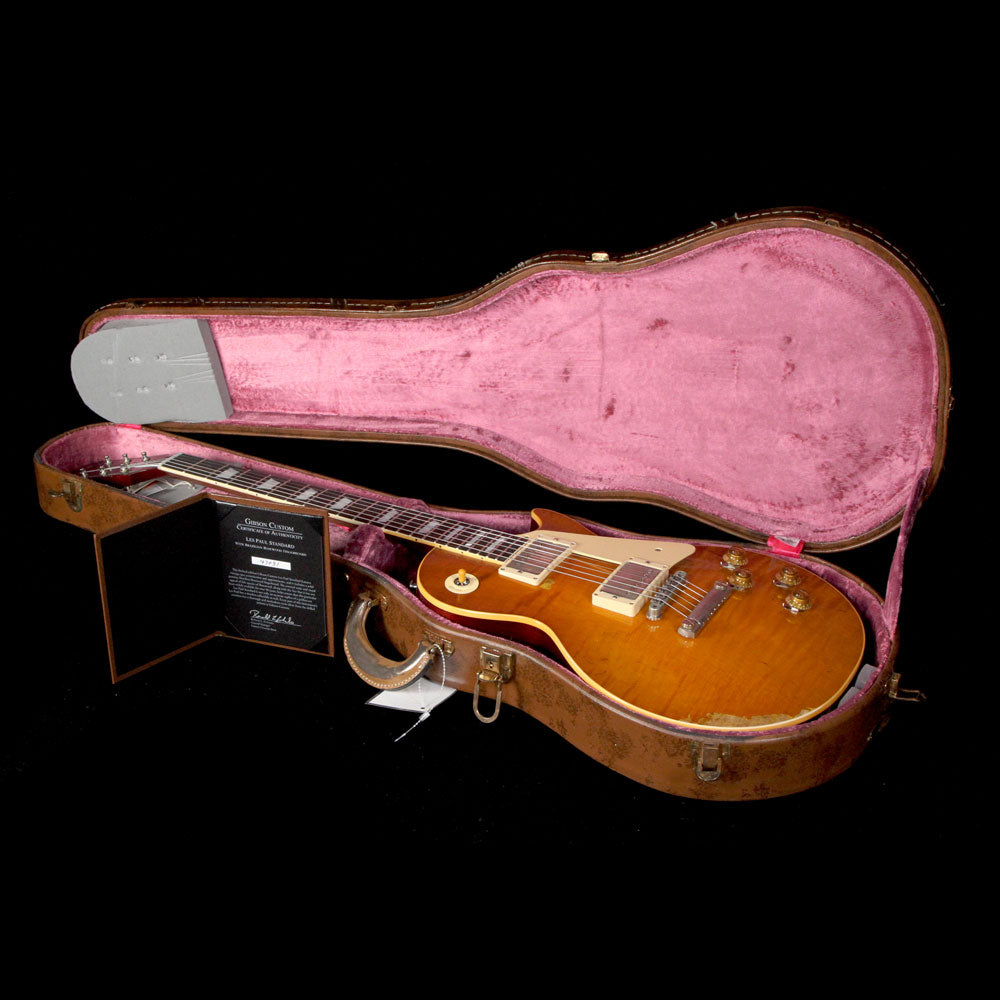 Gibson Custom Shop Roasted 1959 Les Paul Standard Brazilian Rosewood Fretboard Electric Guitar Page 63 Burst — 10