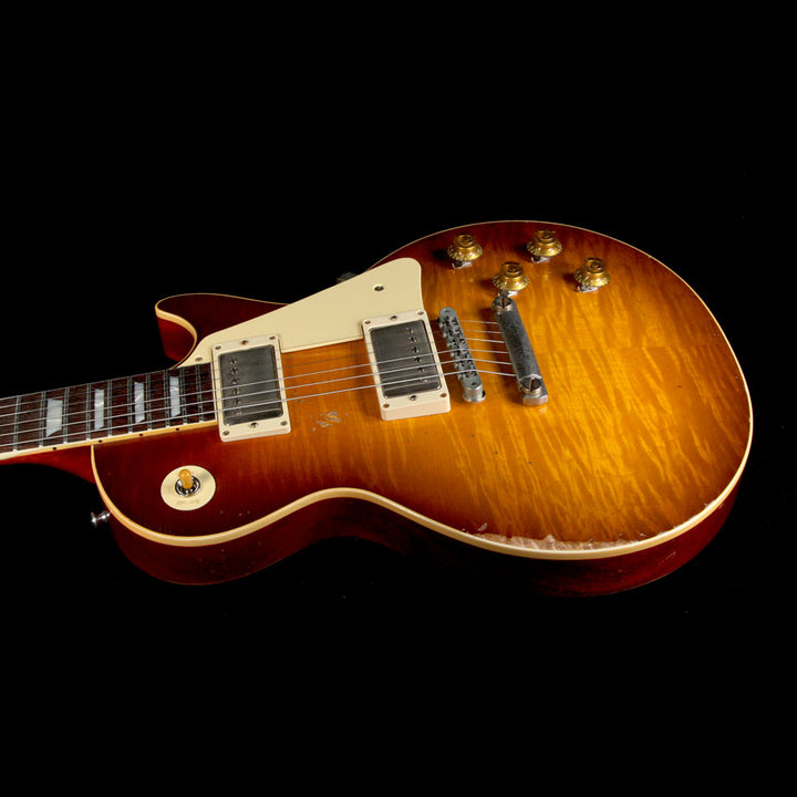 Gibson Custom Shop 1959 Les Paul Standard Brazilian Rosewood Fretboard Electric Guitar Slow Iced Tea Fade