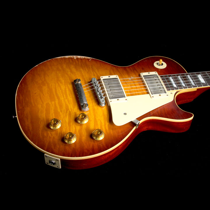 Gibson Custom Shop 1959 Les Paul Standard Brazilian Rosewood Fretboard Electric Guitar Slow Iced Tea Fade