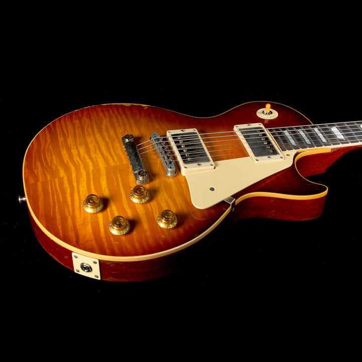 Gibson Custom Shop 1959 Les Paul Standard Brazilian Rosewood Fretboard Electric Guitar Slow Ice Tea Fade