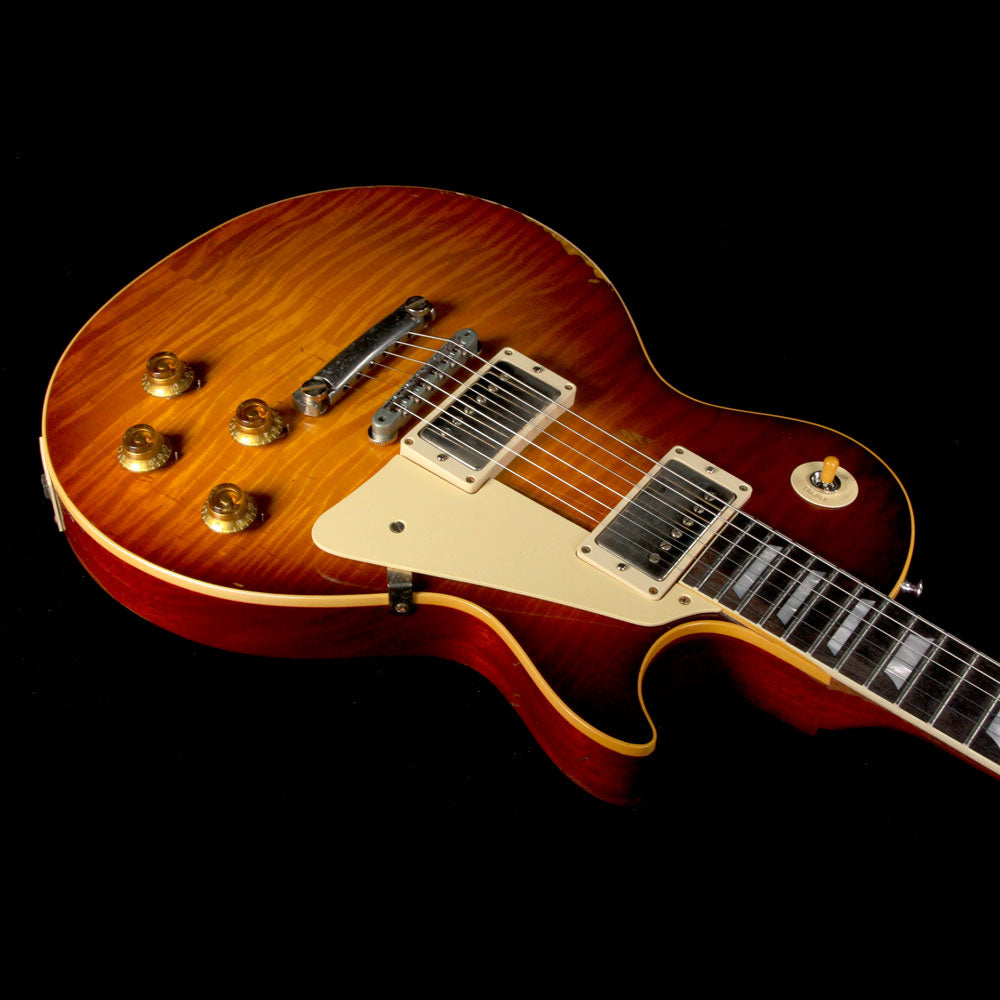 Gibson Custom Shop 1959 Les Paul Standard Brazilian Rosewood Fretboard Electric Guitar Slow Ice Tea Fade — 6