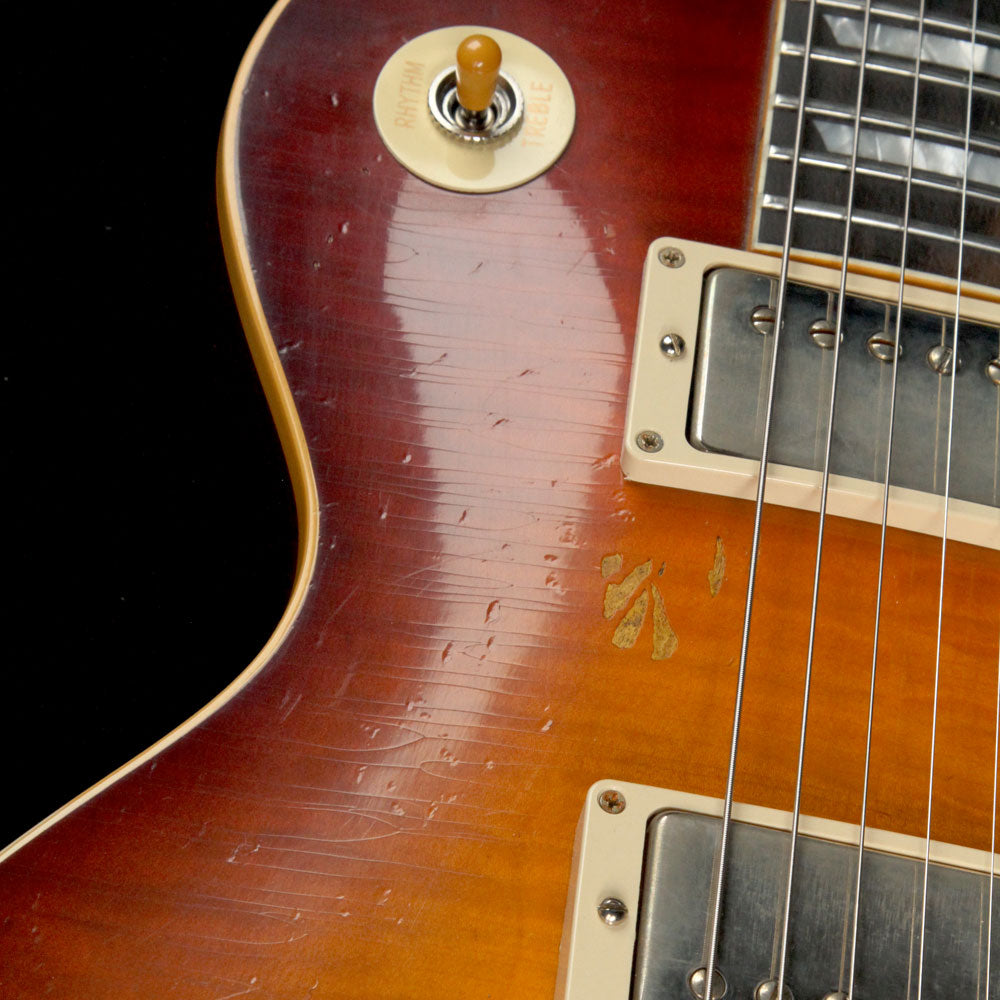 Gibson Custom Shop 1959 Les Paul Standard Brazilian Rosewood Fretboard Electric Guitar Slow Ice Tea Fade — 8