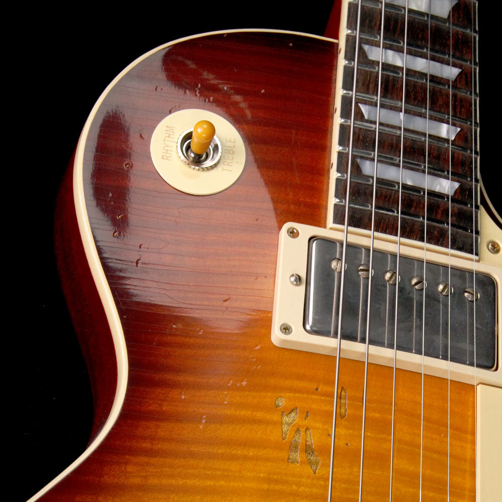 Gibson Custom Shop 1959 Les Paul Standard Brazilian Rosewood Fretboard Electric Guitar Slow Iced Tea Fade — 9
