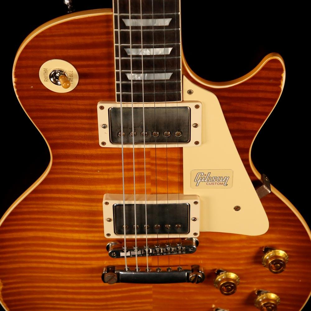 Gibson Custom Shop 1959 Les Paul Standard Brazilian Rosewood Fretboard Electric Guitar Dirty Lemon Fade — 7