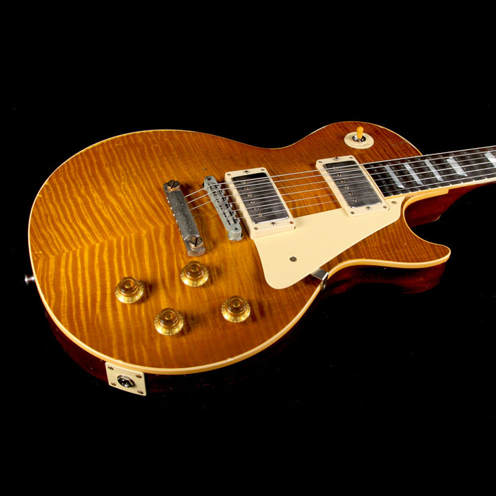 Gibson Custom Shop 1959 Les Paul Standard Brazilian Rosewood Fretboard Electric Guitar Dirty Lemon Fade