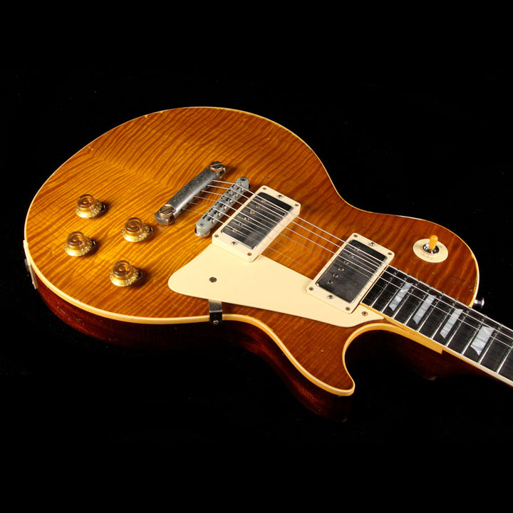 Gibson Custom Shop 1959 Les Paul Standard Brazilian Rosewood Fretboard Electric Guitar Dirty Lemon Fade