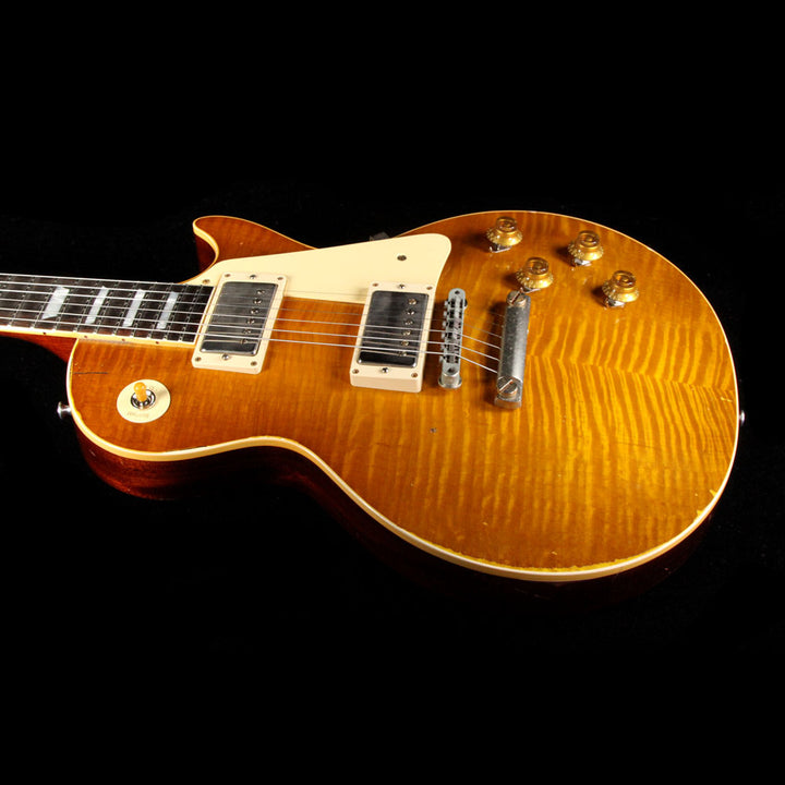 Gibson Custom Shop 1959 Les Paul Standard Brazilian Rosewood Fretboard Electric Guitar Dirty Lemon Fade