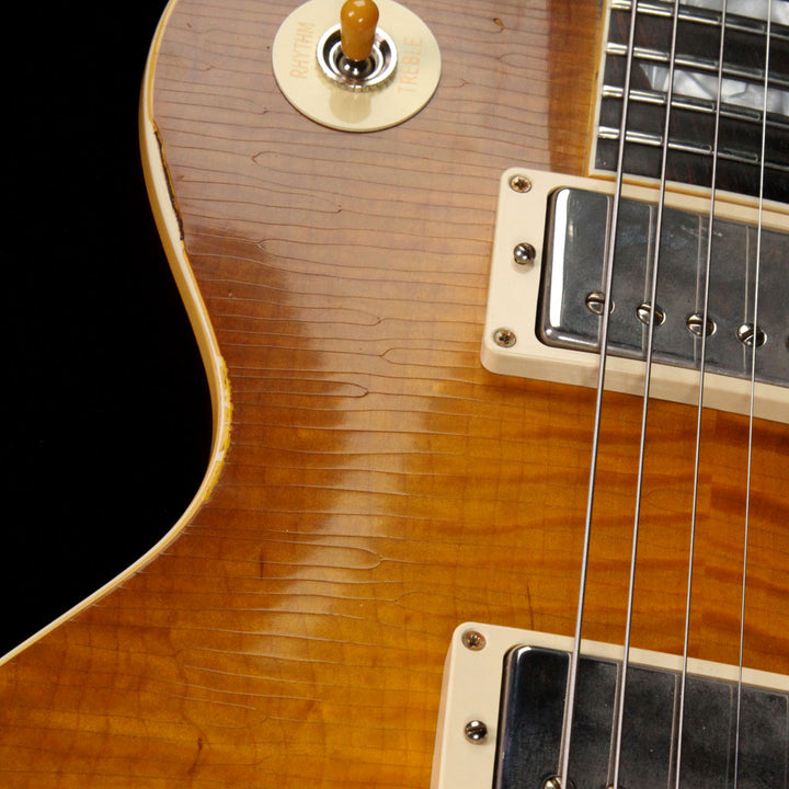 Gibson Custom Shop 1959 Les Paul Standard Brazilian Rosewood Fretboard Electric Guitar Dirty Lemon Fade