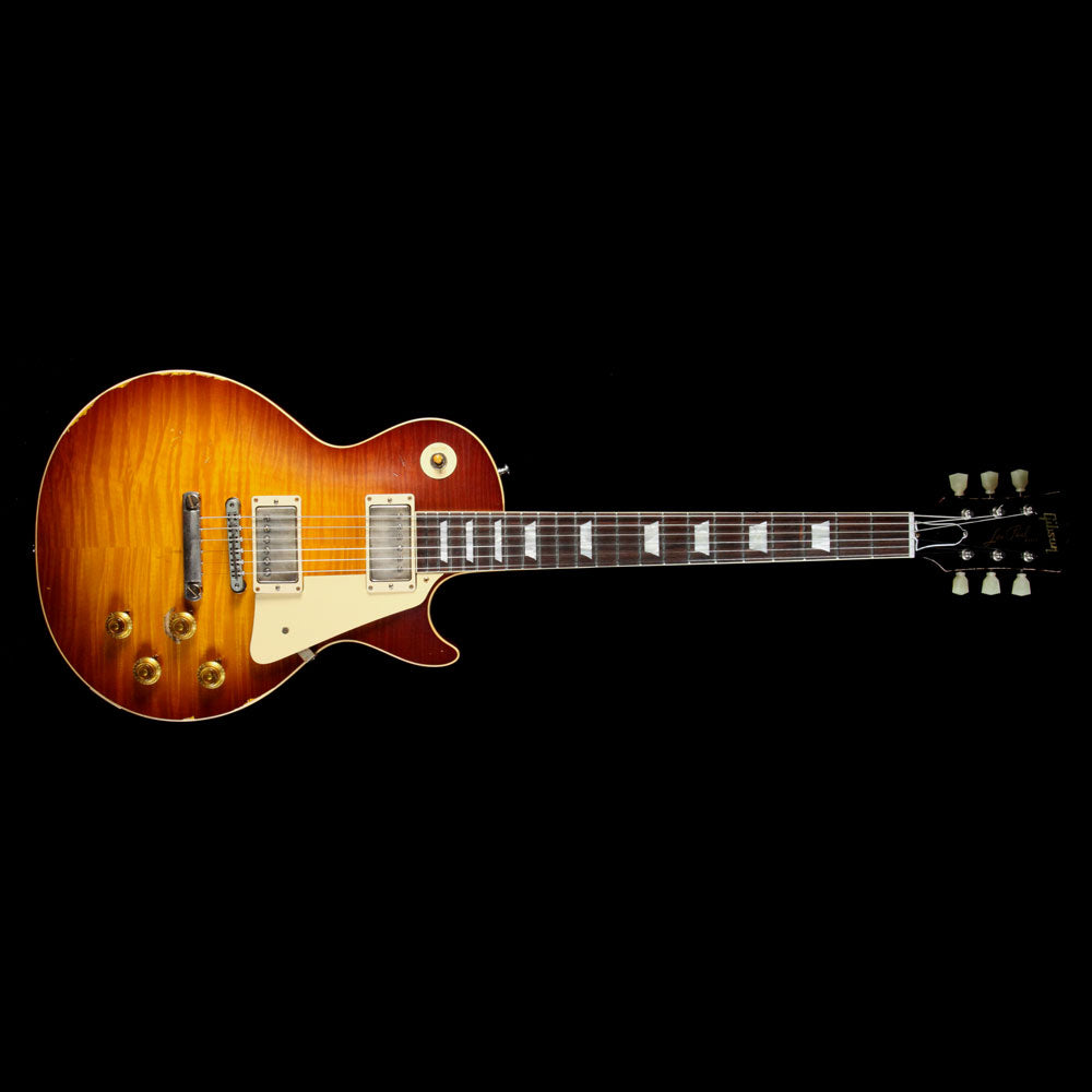 Gibson Custom Shop 1959 Les Paul Standard Brazilian Rosewood Fretboard Electric Guitar Sunrise Tea Burst — 2