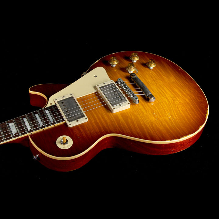 Gibson Custom Shop 1959 Les Paul Standard Brazilian Rosewood Fretboard Electric Guitar Sunrise Tea Burst