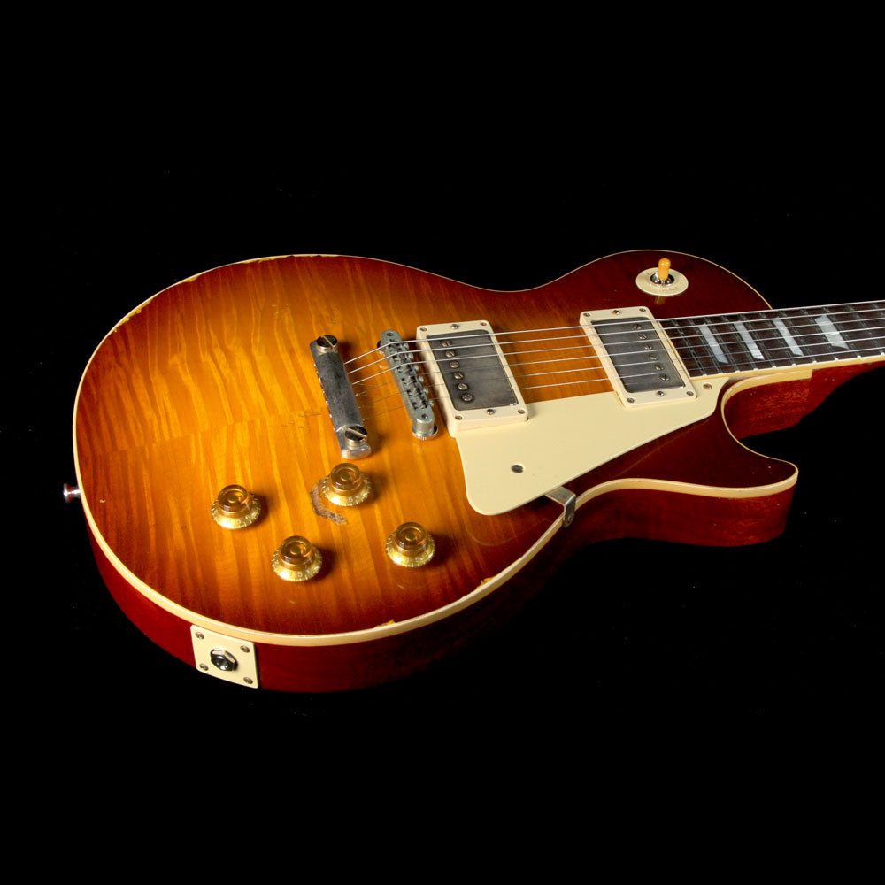 Gibson Custom Shop 1959 Les Paul Standard Brazilian Rosewood Fretboard Electric Guitar Sunrise Tea Burst — 6