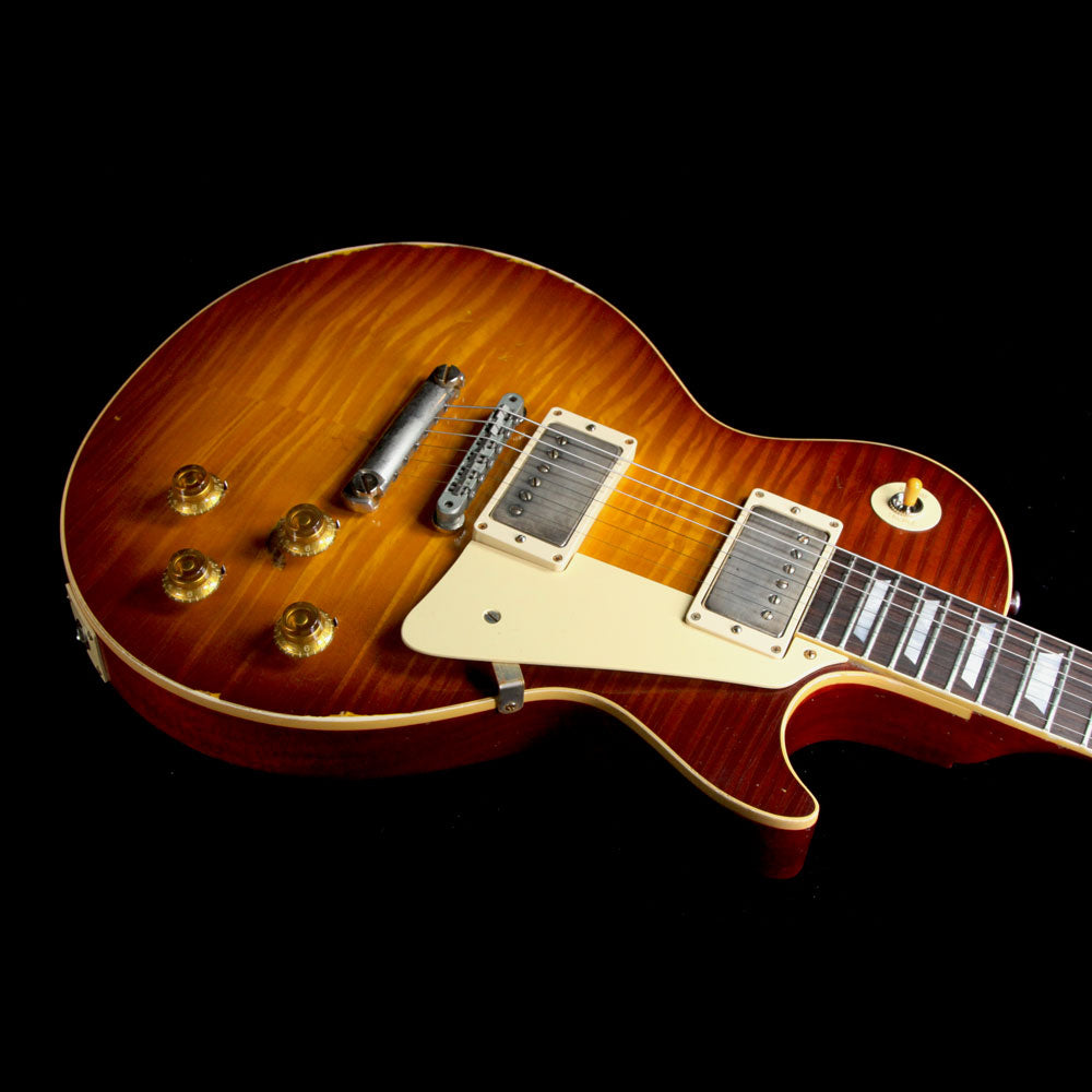Gibson Custom Shop 1959 Les Paul Standard Brazilian Rosewood Fretboard Electric Guitar Sunrise Tea Burst — 7