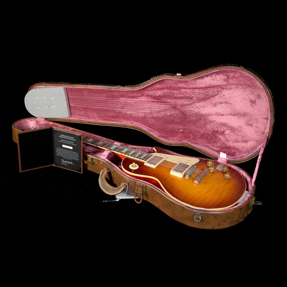 Gibson Custom Shop 1959 Les Paul Standard Brazilian Rosewood Fretboard Sunrise Tea Burst — 12