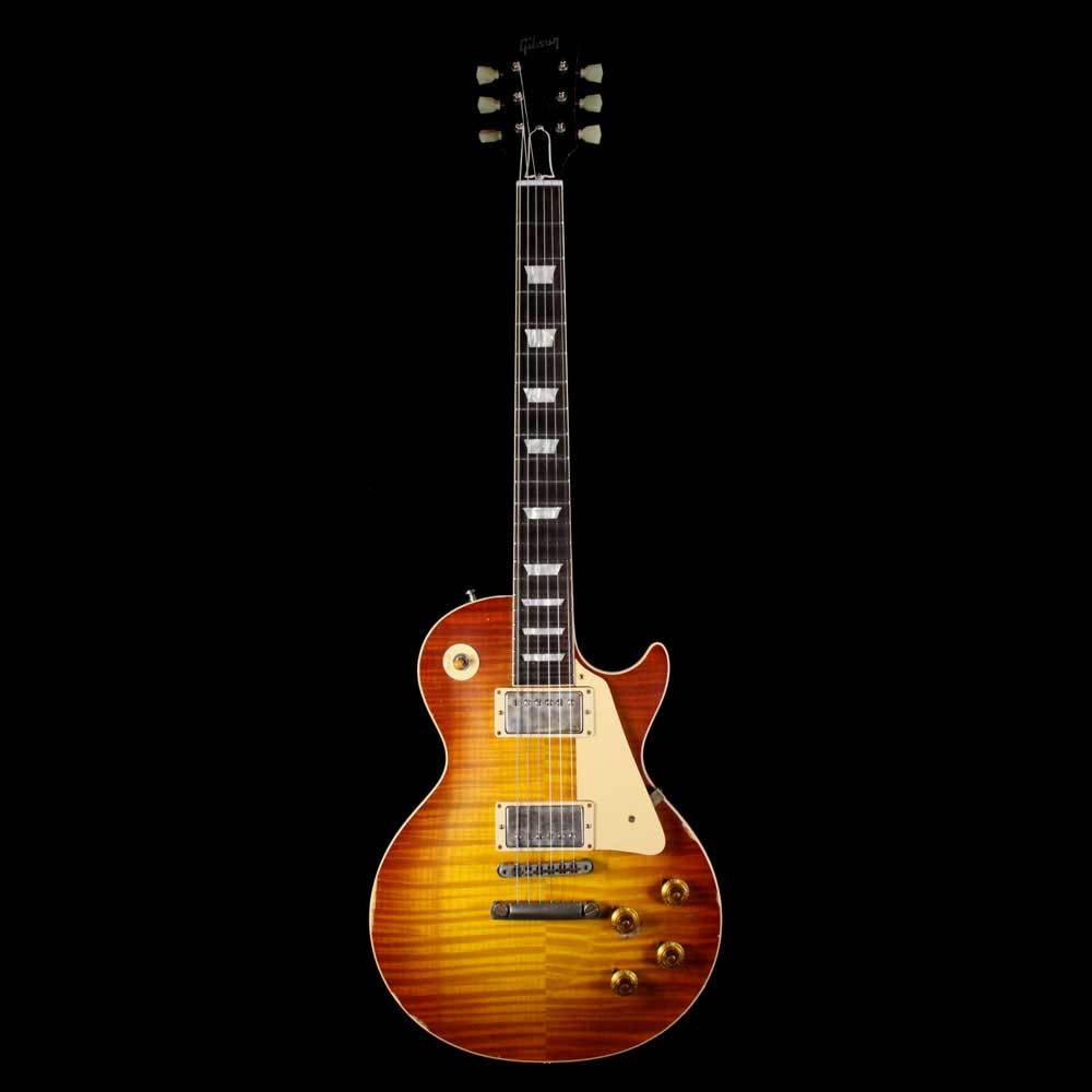 Gibson Custom Shop 1959 Les Paul Standard Brazilian Rosewood Fretboard Electric Guitar Sunrise Tea Burst — 2