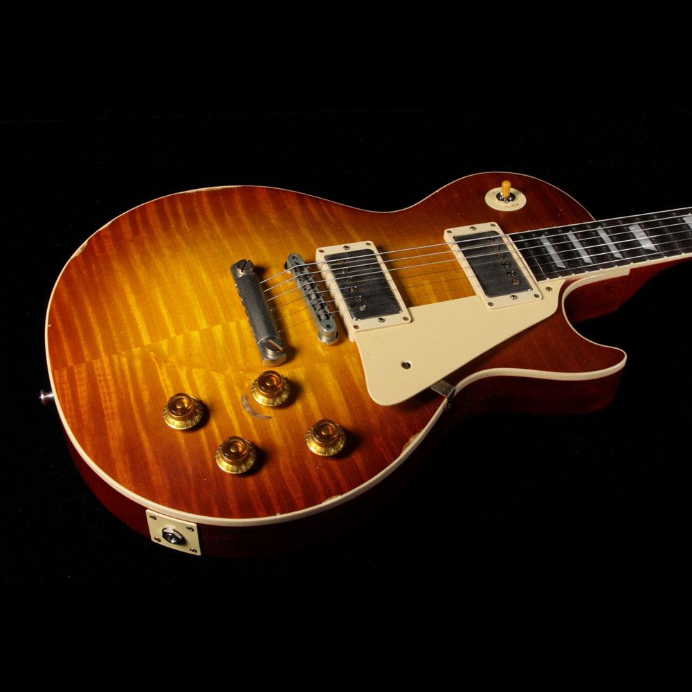 Gibson Custom Shop 1959 Les Paul Standard Brazilian Rosewood Fretboard Electric Guitar Sunrise Tea Burst — 6