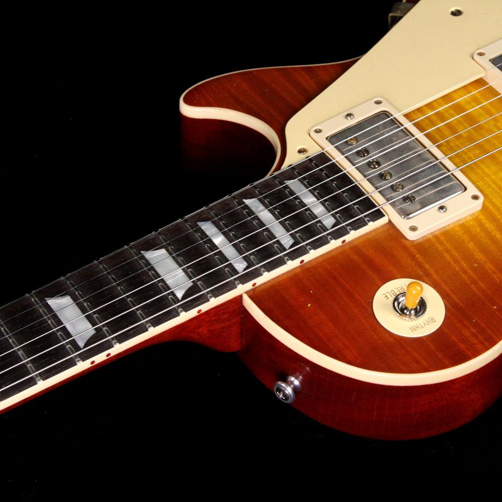 Gibson Custom Shop 1959 Les Paul Standard Brazilian Rosewood Fretboard Electric Guitar Sunrise Tea Burst — 9