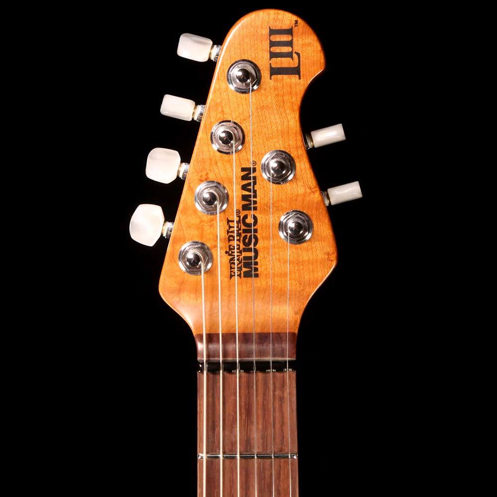 Ernie Ball Music Man Luke III Ball Family Reserve Electric Guitar Blueberry Burst Flame — 4