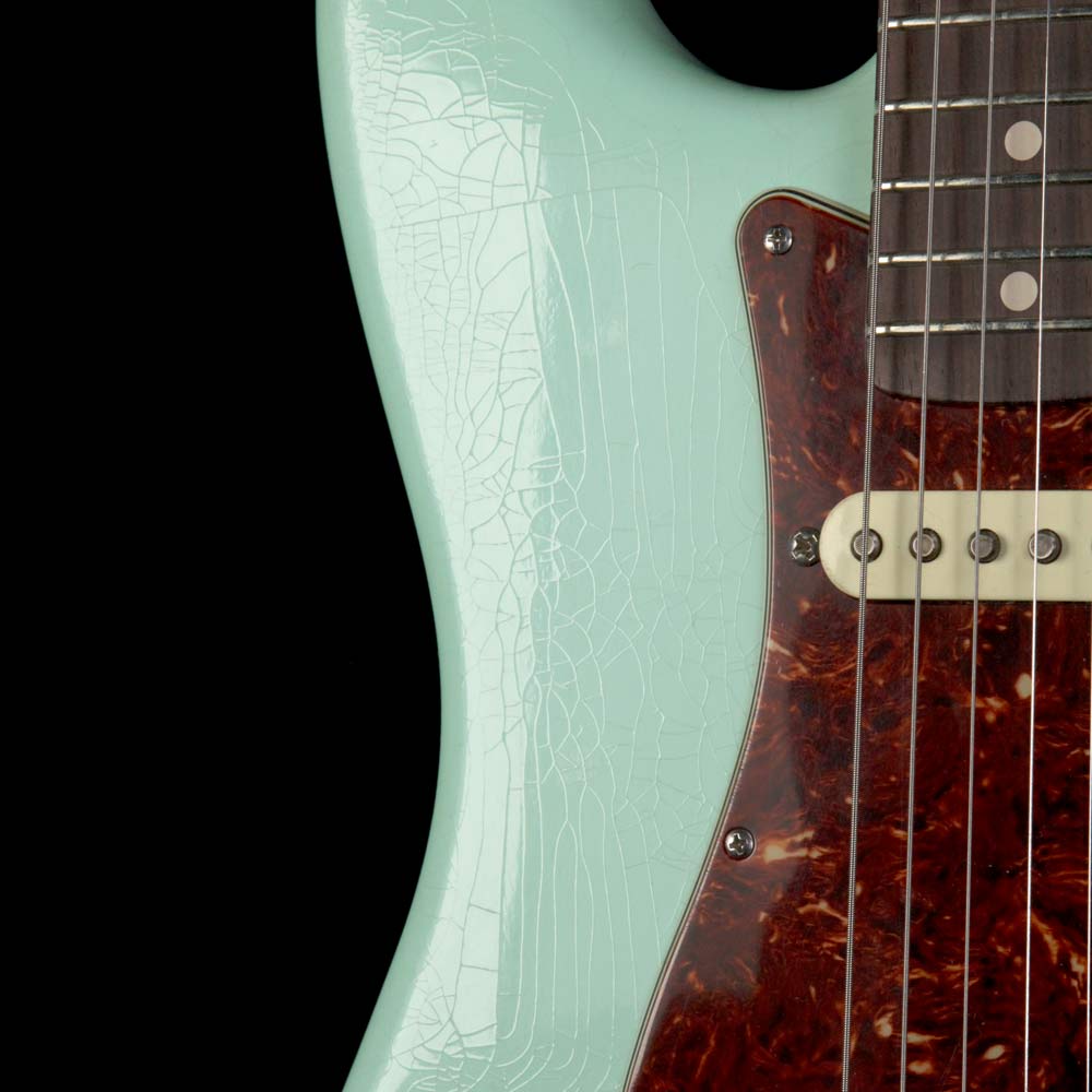 Used 2016 Fender Custom Shop Exclusive ZF Stratocaster Closet Classic Electric Guitar Faded Surf Green — 5