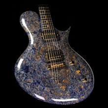 Ritter Instruments 2018 NAMM Display Porsch Electric Guitar 1-Piece Burl Maple Body Flying Blue