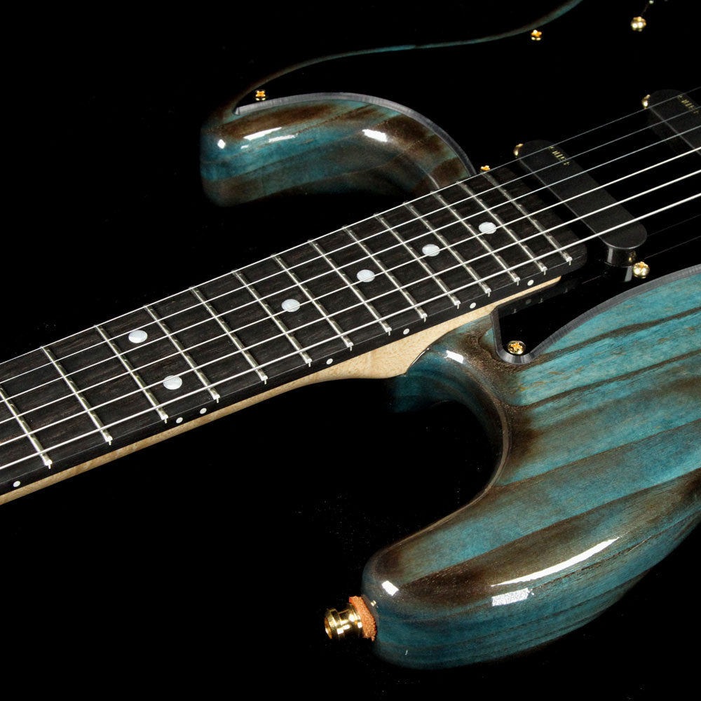 John McGuire Guitars Valley Pro Blue Burst — 6