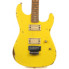 Charvel Custom Shop San Dimas Nitro Aged Roasted Alder Graffiti Yellow